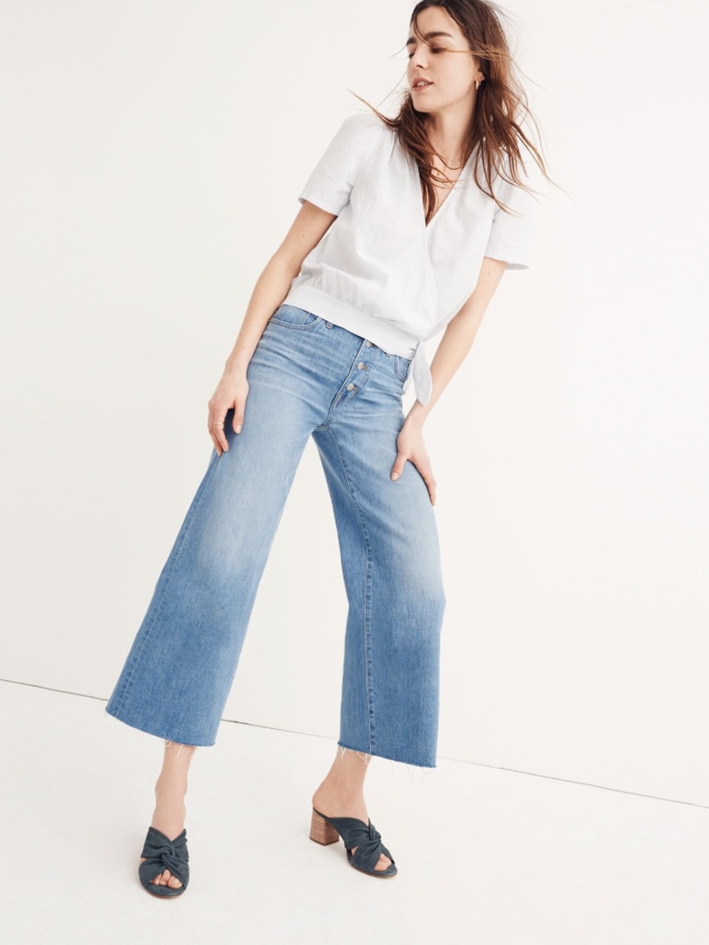 Madewell Wide Leg Crop Jeans - Size 29